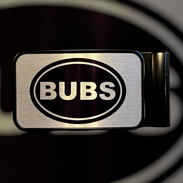 BUBS Logo Brushed Aluminum
