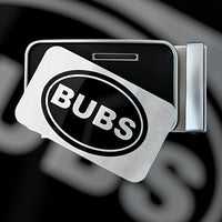 BUBS X HCHS Belt/Buckle/Flexplate Combo (Matte Silver Buckle/Navy Blazer Cloth Strap)